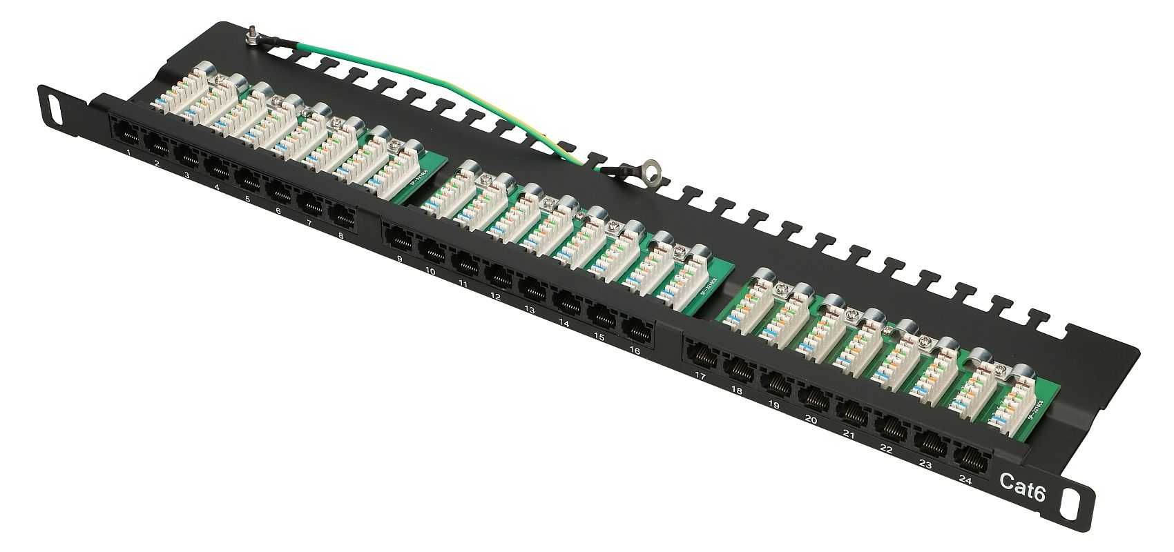 Patchpanel CAT6 24 porturi 0.5U