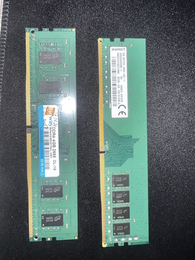 Оперативная память 8гб+4гб ddr4