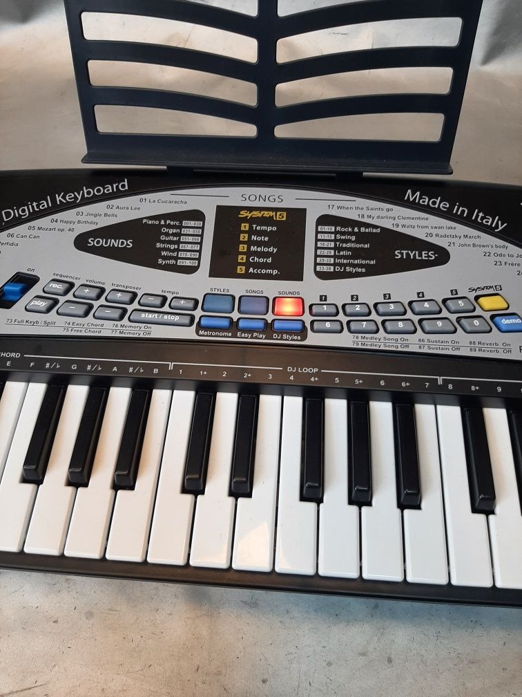 Orgă claviatură de copii DJ style pian pianină electrică made in Italy