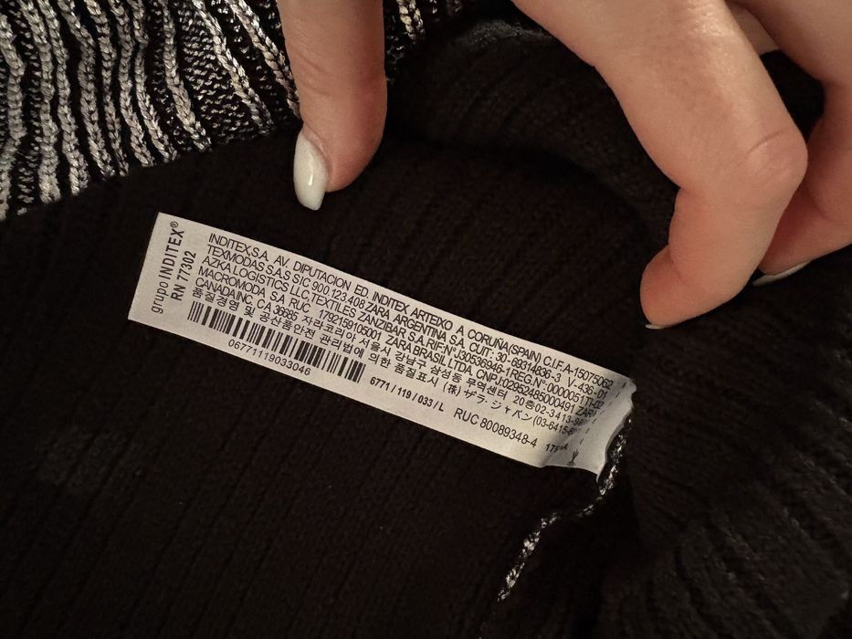 Zara сребърна плетена рокля