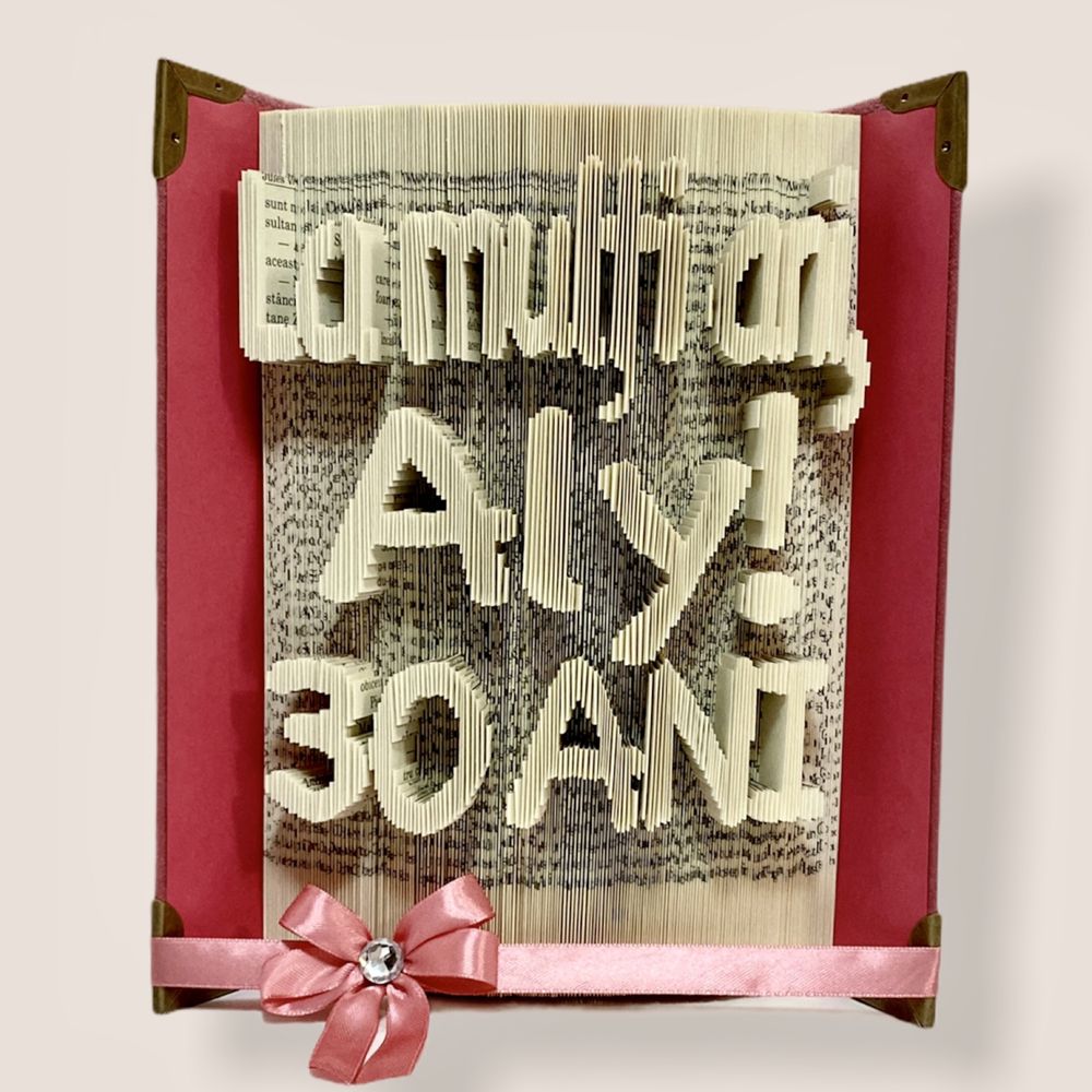 Carti sculptate personalizate - Book folding Romania