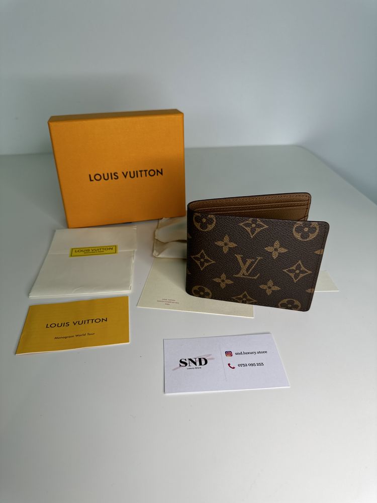 Portofel Louis Vuitton piele canvas 100% cutie inclusă