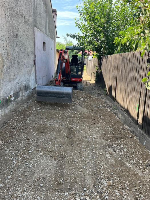 Miniexcavator și basculanta - fundații, săpături, fose, branșamente