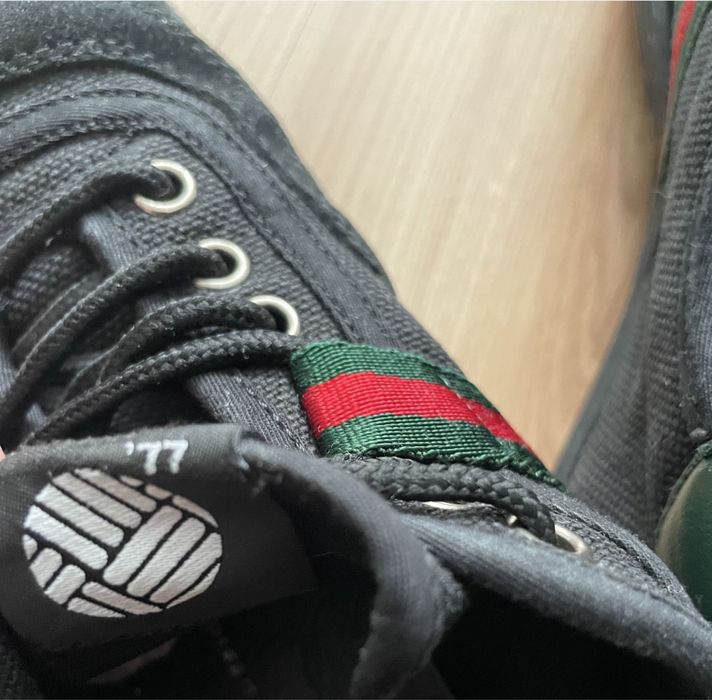 GUCCI 77 Black Canvas Sneakers/мъжки кецове/сникърси 43-8,5