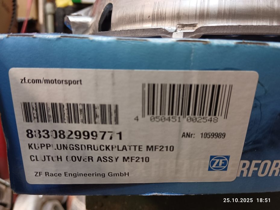 Усилен притискател Sachs Performance ZF Race Engineering за Рено