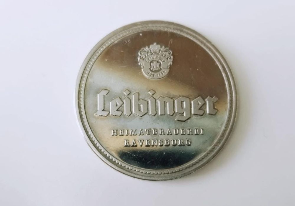 Jeton comercial Leibenger placat cu argint