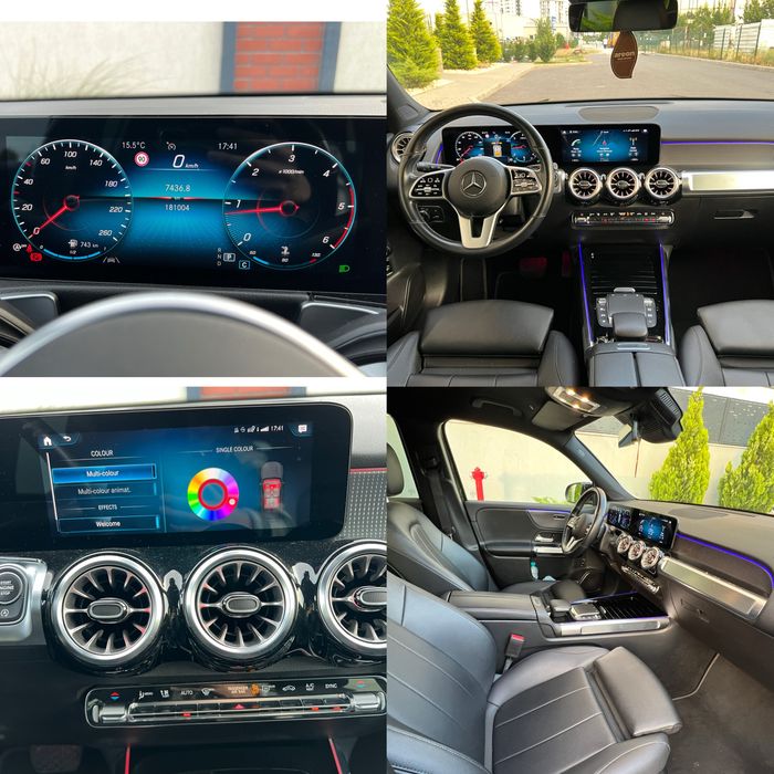 Mercedes GLB 2021 lumini ambientale, lane assist, km reali