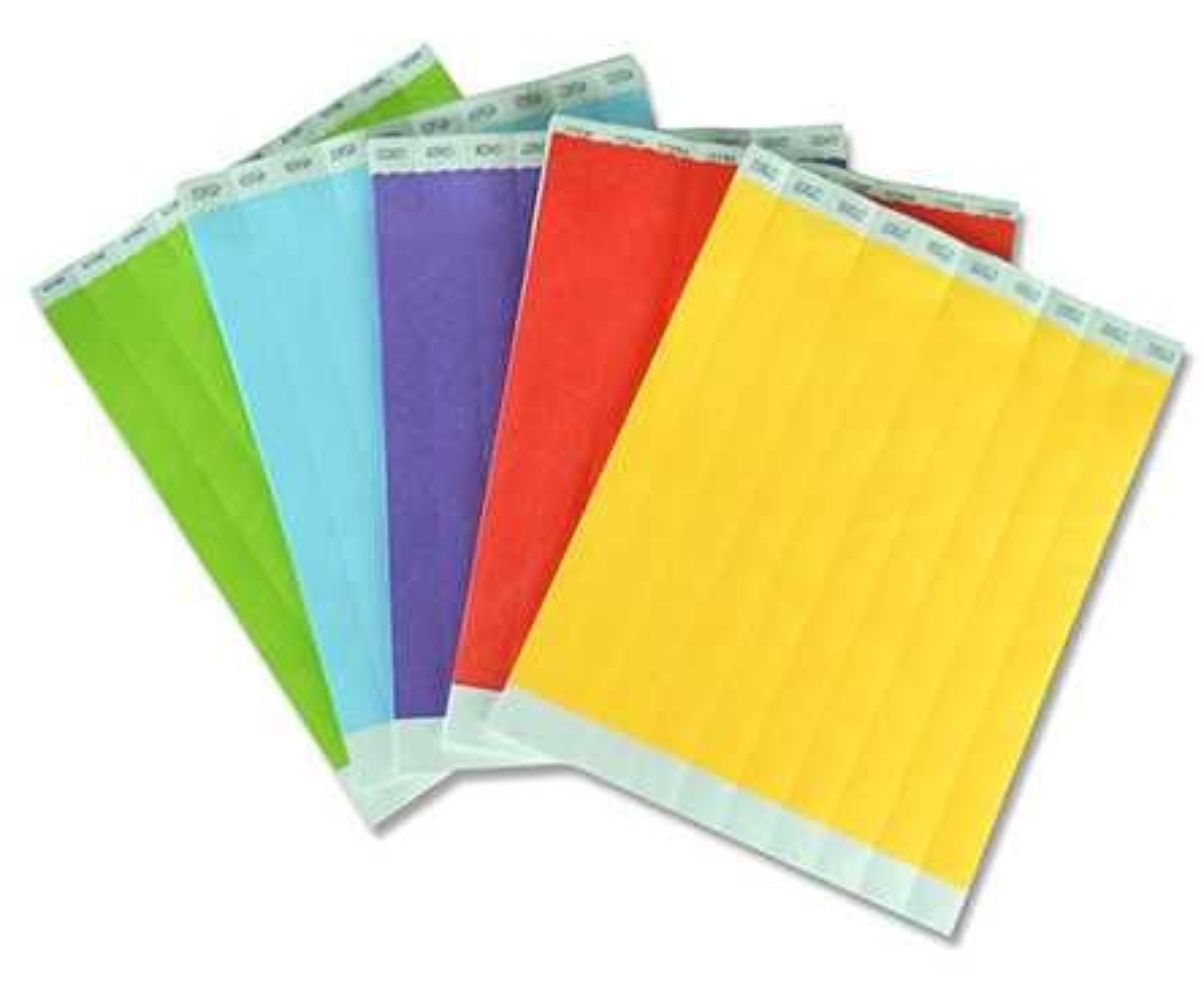 Водоустойчиви гривни за достъп и идентификация (tyvek)