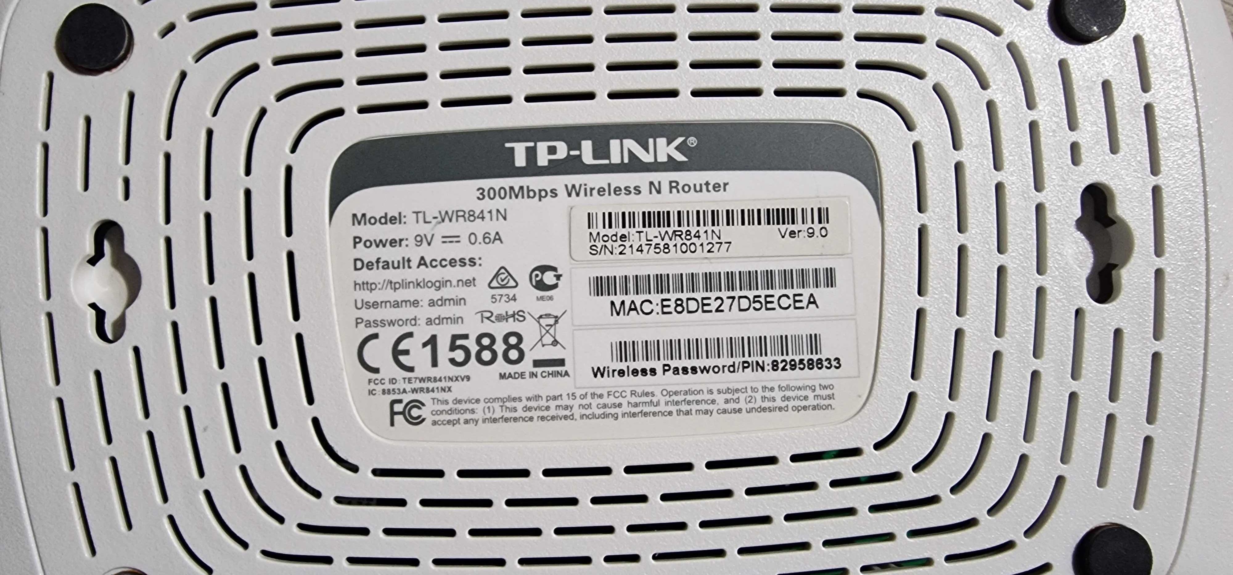 router tplink WR 841N