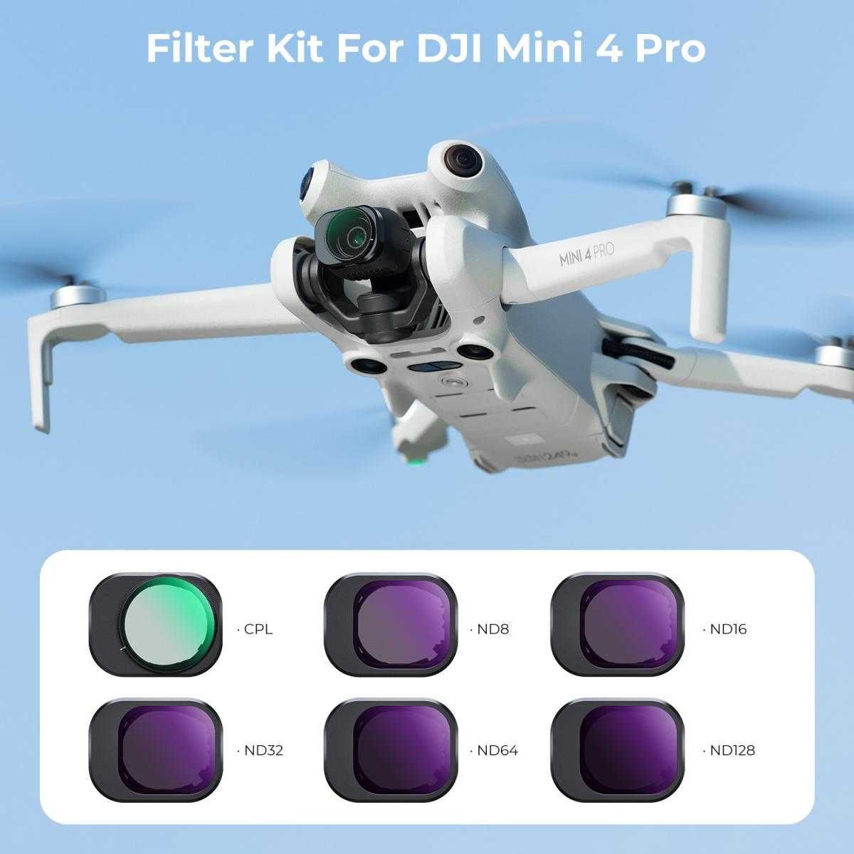 UV CPL ND Филтри K&F Concept за DJI Mini 4 Pro