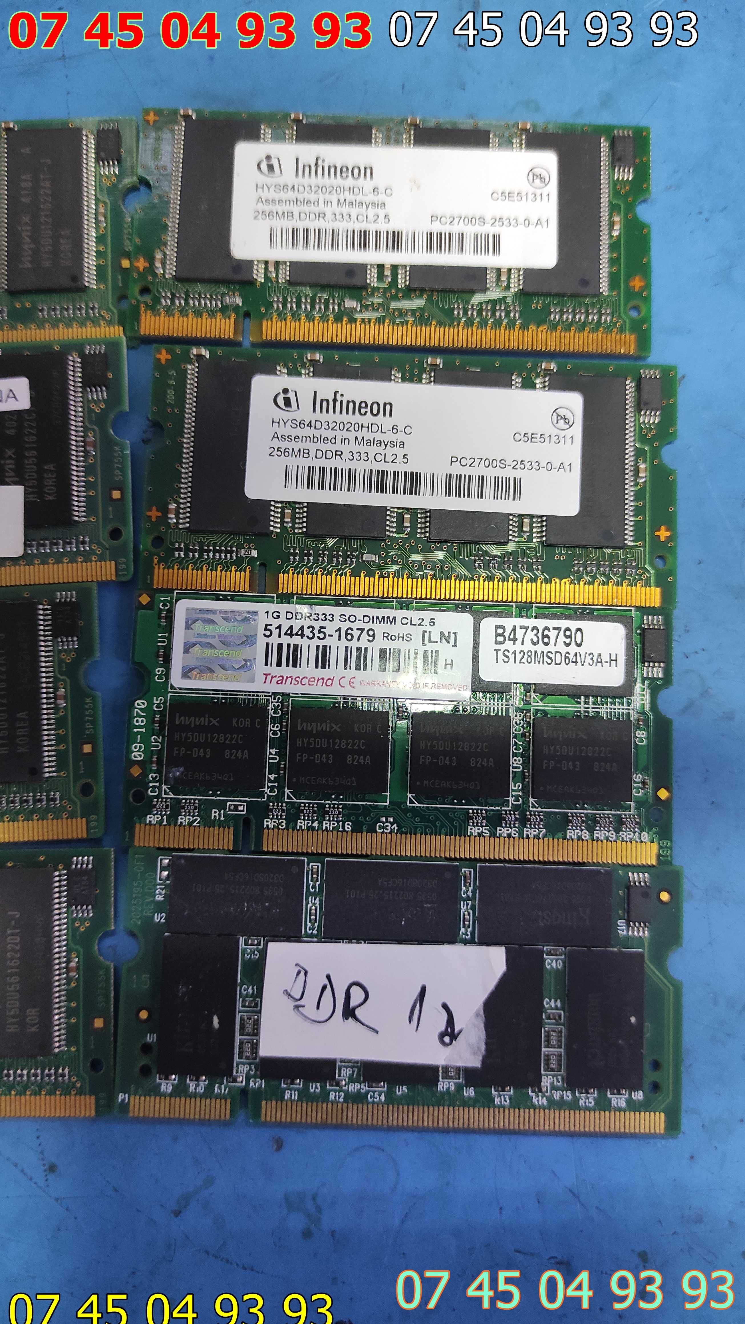 module ram laptopp DDR 1 si module SDRAM drona netestate