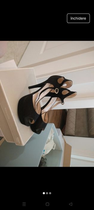 Sandale elegante, cu toc