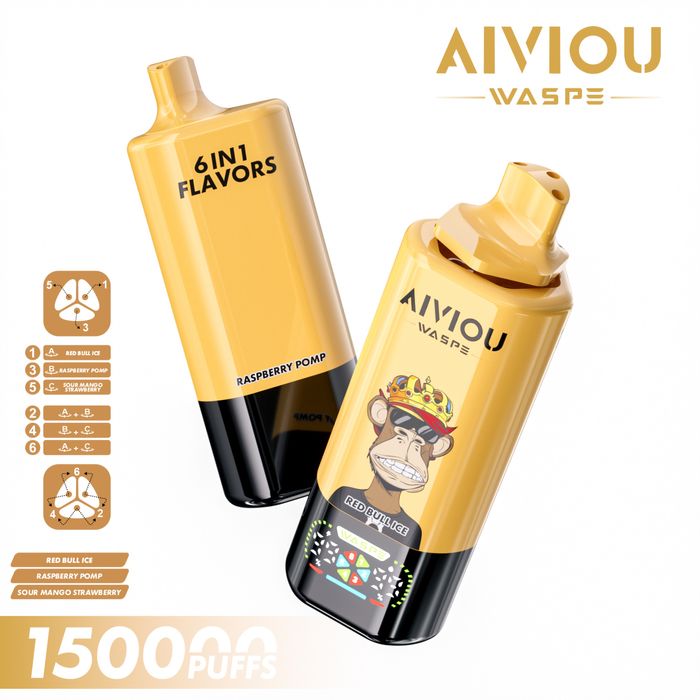 Vape 150000 pufuri 150k 6 in 1 cu 3 arome