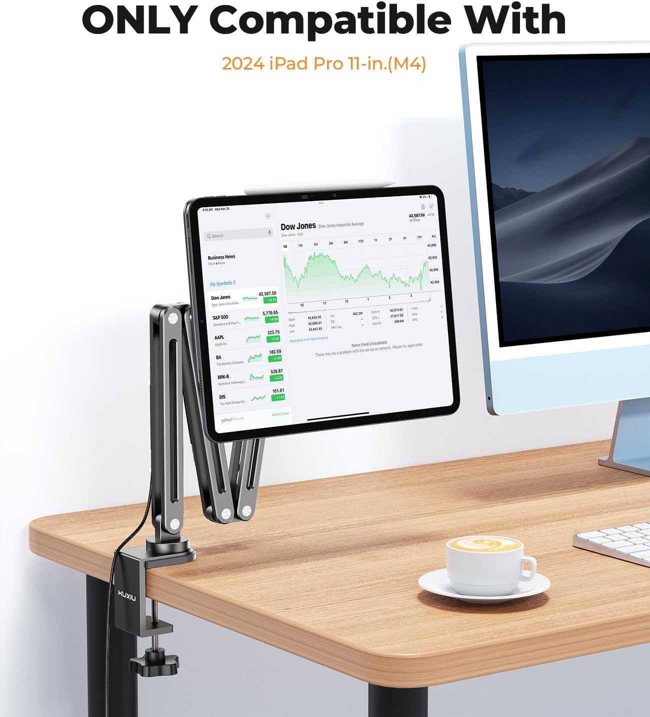 Магнитна безжична зарядна стойка KU XIU за iPad Pro 11" M4 (2024)