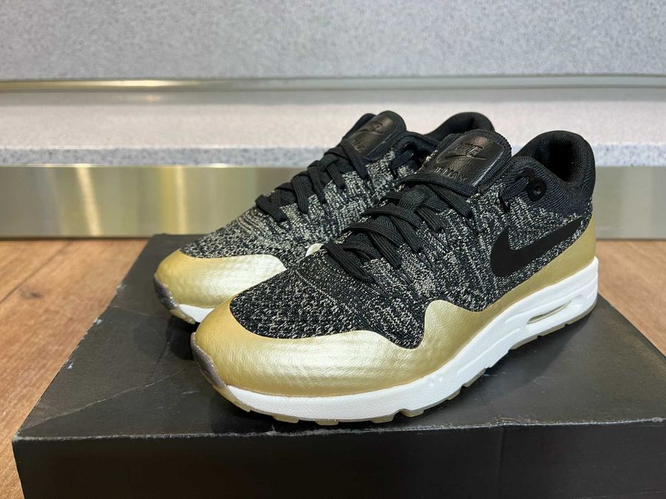 ОРИГИНАЛНИ *** NIke Air Max 1 Ultra 2.0 Flyknit Metallic Gold