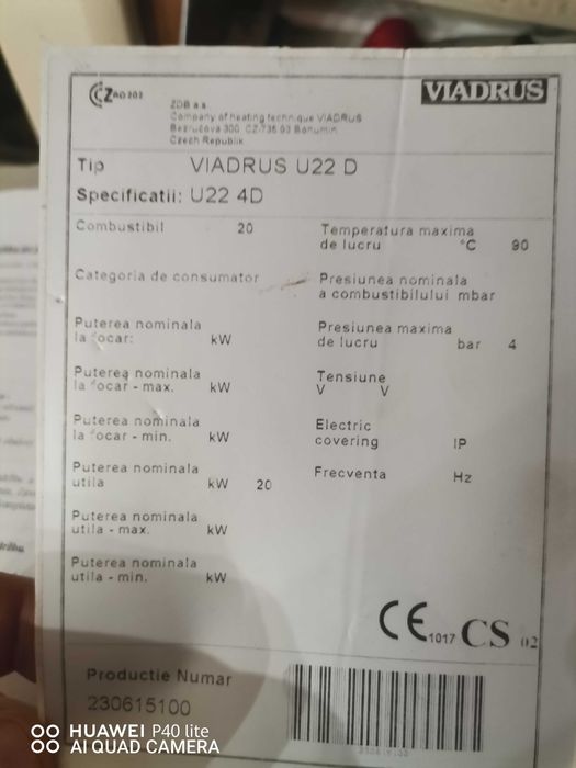 Centrala viadrus u22