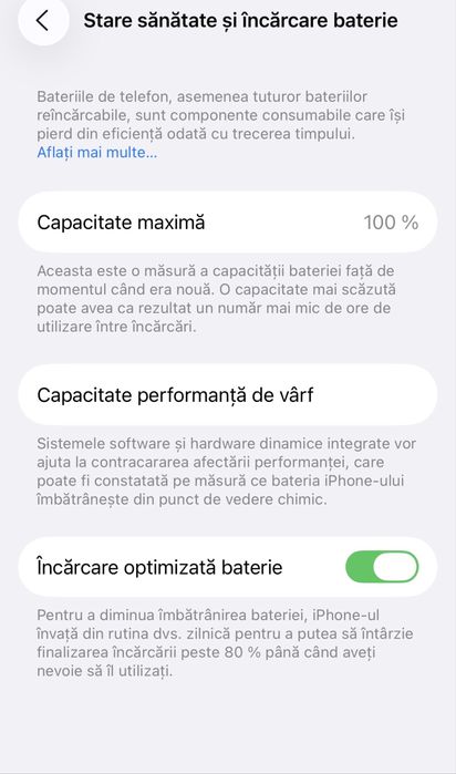 Iphone 14 Pro Black 100% Bateria Originala FullBox