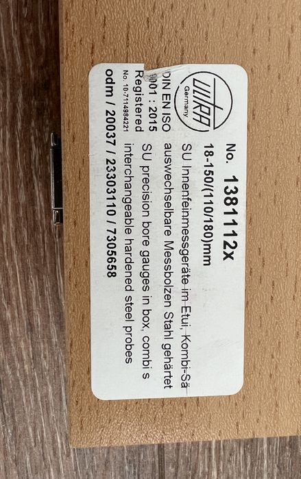 Trusa Micrometer Mitutoyo Ultra Precizie 1381112x marja 18-150 /50-230