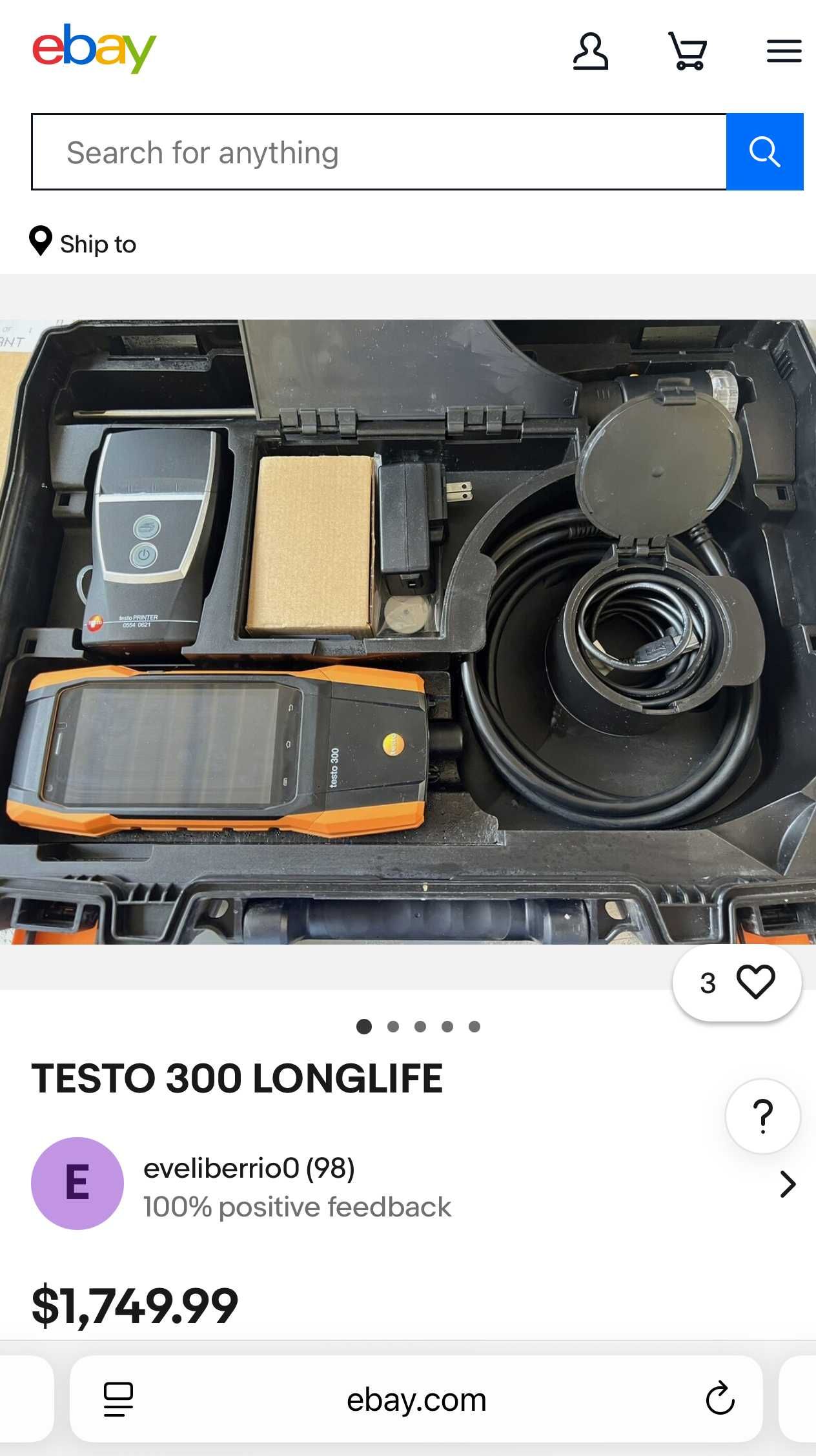 Testo 300 Longlife с bluetooth - Газ анализтор с тъч скрийн