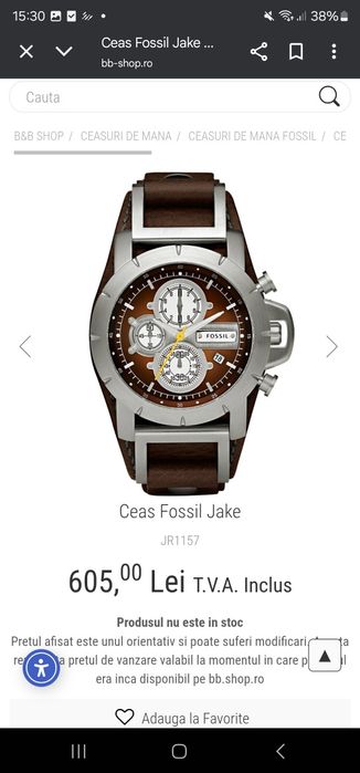 Ceas Fossil Jake