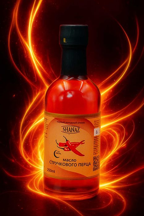 Масло стручка перца 250мл  (Қизил қалампир мойи) НОВИНКА!!!