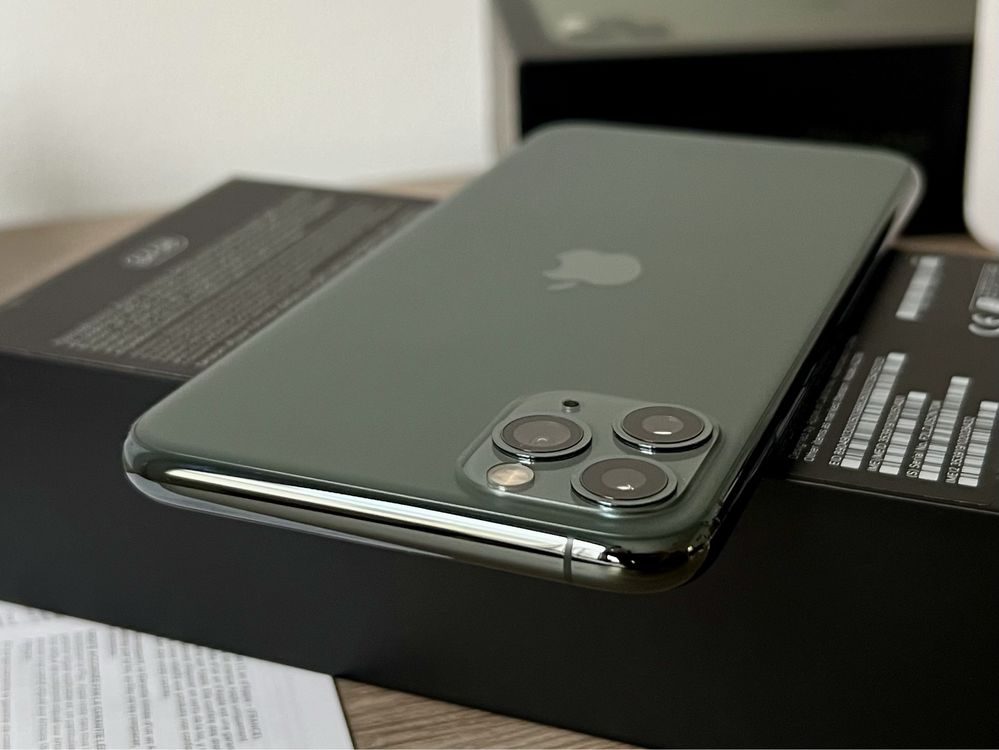 iPhone 11 PRO MAX, 64GB, Green, 100% батерия, КАТО НОВ, ГАРАНЦИЯ!