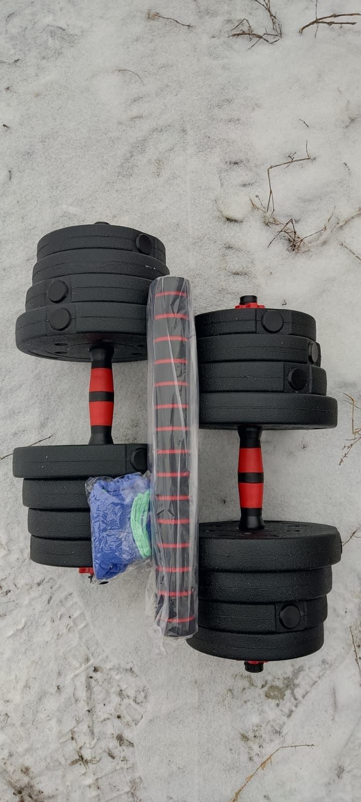Гантели разборные 30 кг, 2×15 кг