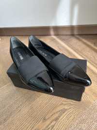 Елегантни дамски лачени обувки от естествена кожа, български, номер 37