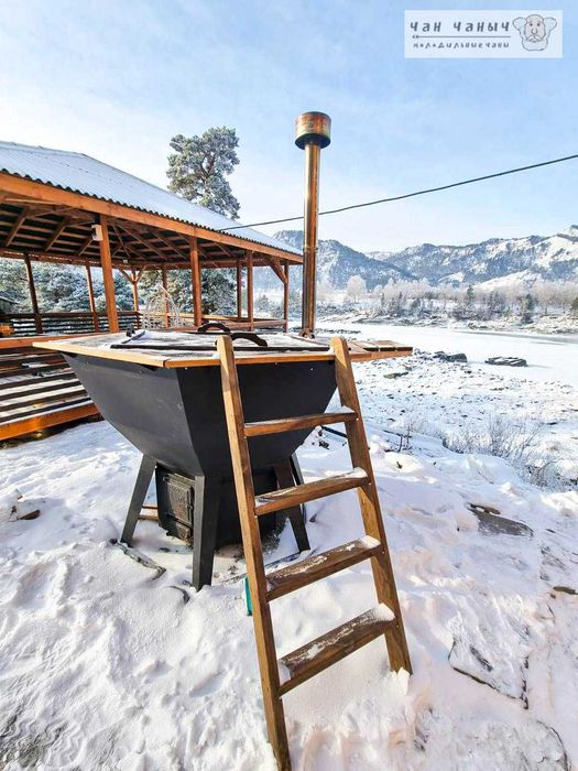 Банный чан на дровах для бани, сауны, турбазы