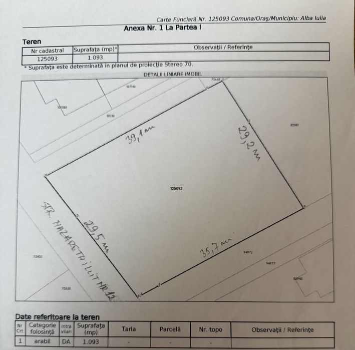 Vand Teren strada Nazareth Illit nr. 12