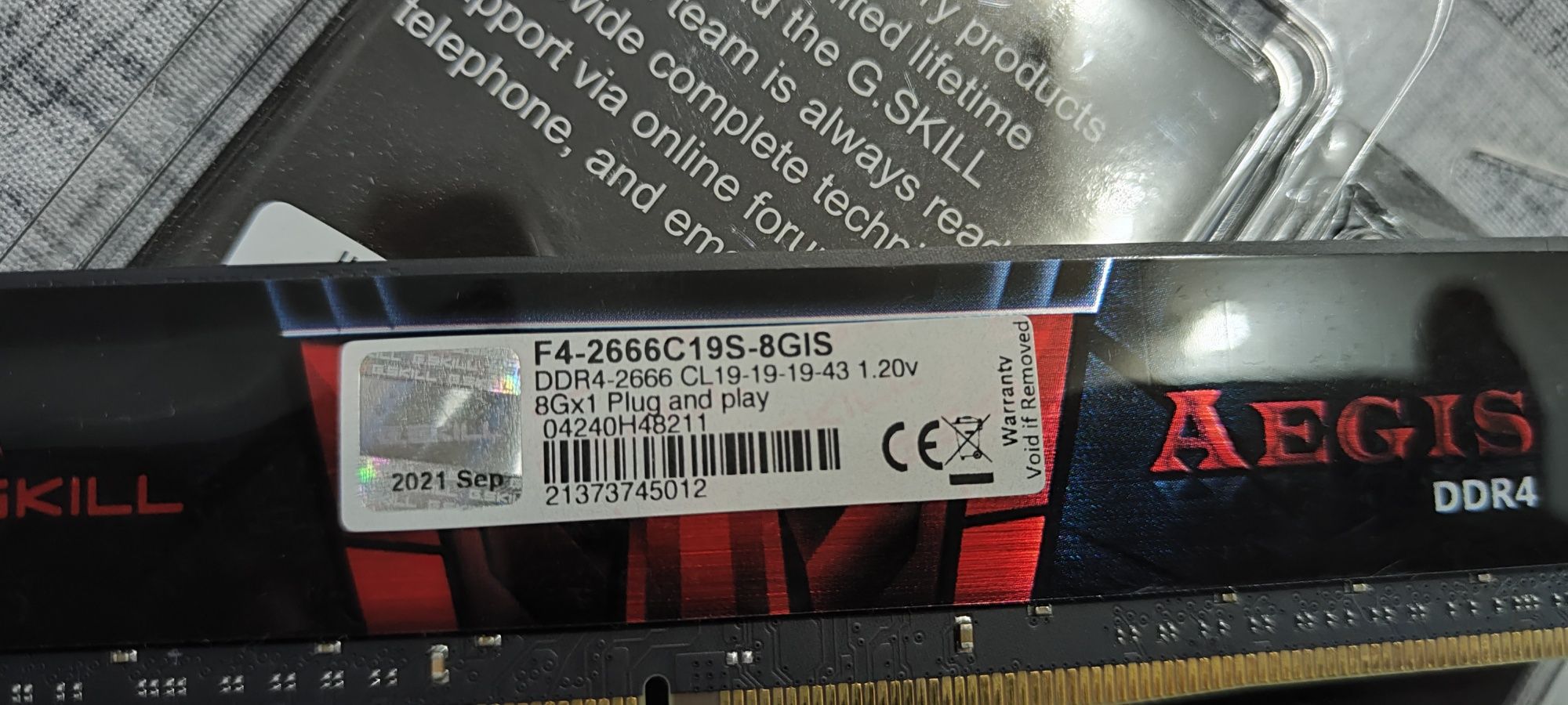 ОЗУ DDR4 2666 8Gis + 2шт.