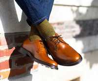 Pantofi derby 41 41.5 plain toe Stonefly Tehnic NOI piele naturala