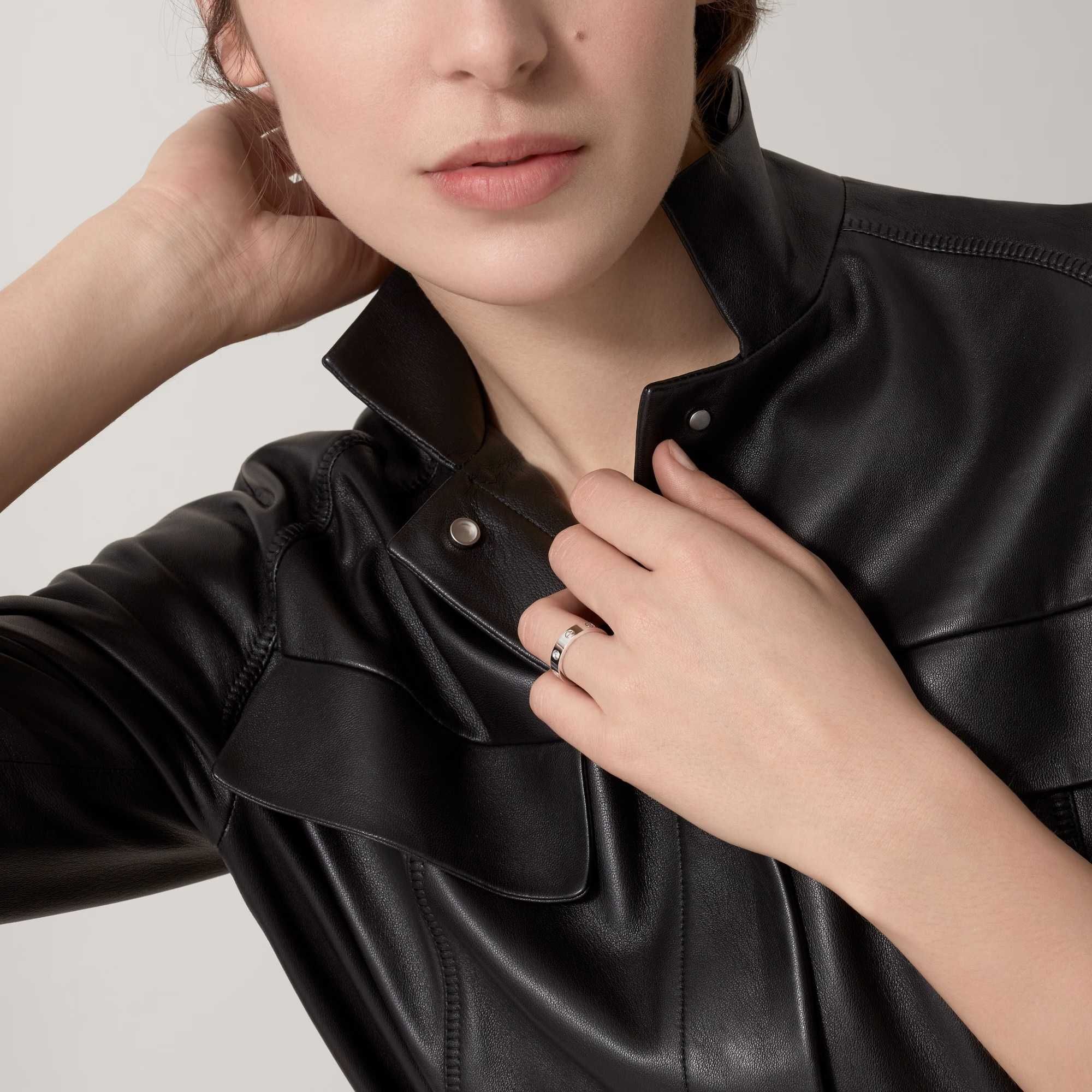 CARTIER Love White Gold 1 Diamond Small Model Пръстен