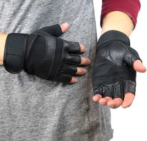Кожени фитнес ръкавици - ръкавици за колело