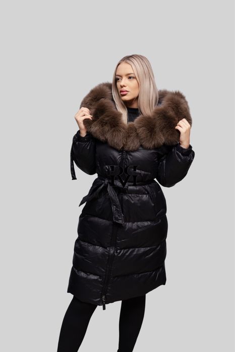 Geaca Lunga cu Blana Naturala