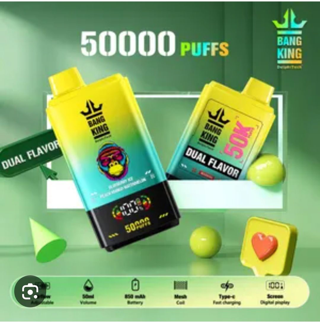 Bang King 50000 Puffs 2 Arome Reîncărcabil