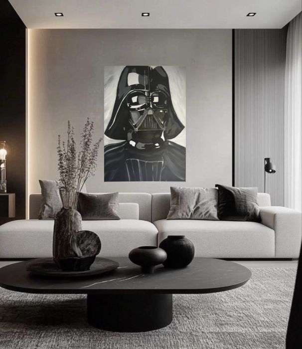 Darth Vade acrilice pe panza 50x70