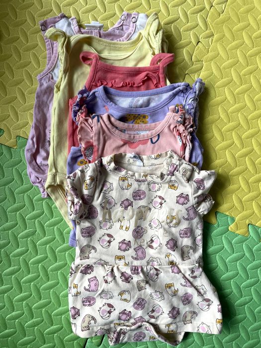 Лот детски дрешки за момиче + космонавт и чувалче за сън 62-68 размер