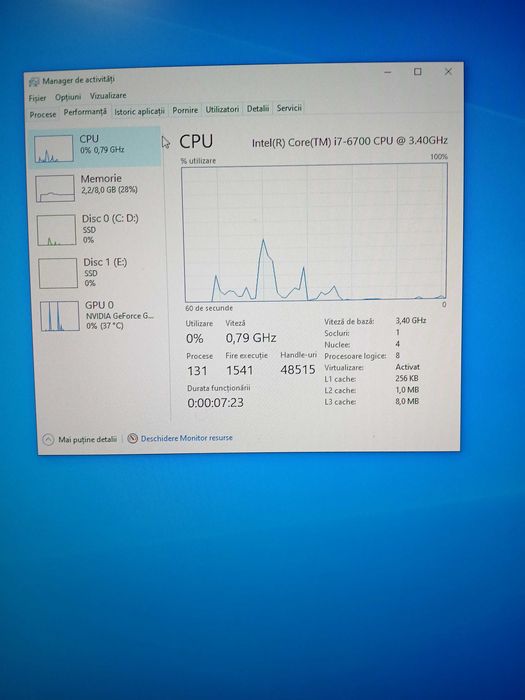 Unitate PC gaming i7 + monitor PHILIPS