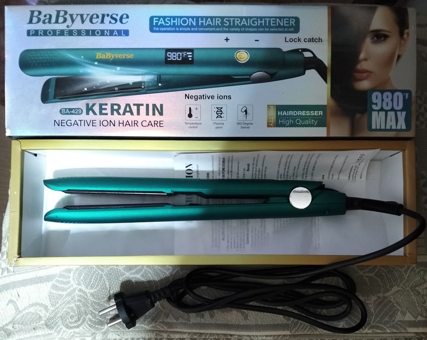 Утюжок (выпрямитель) для волос Babyverse Professional