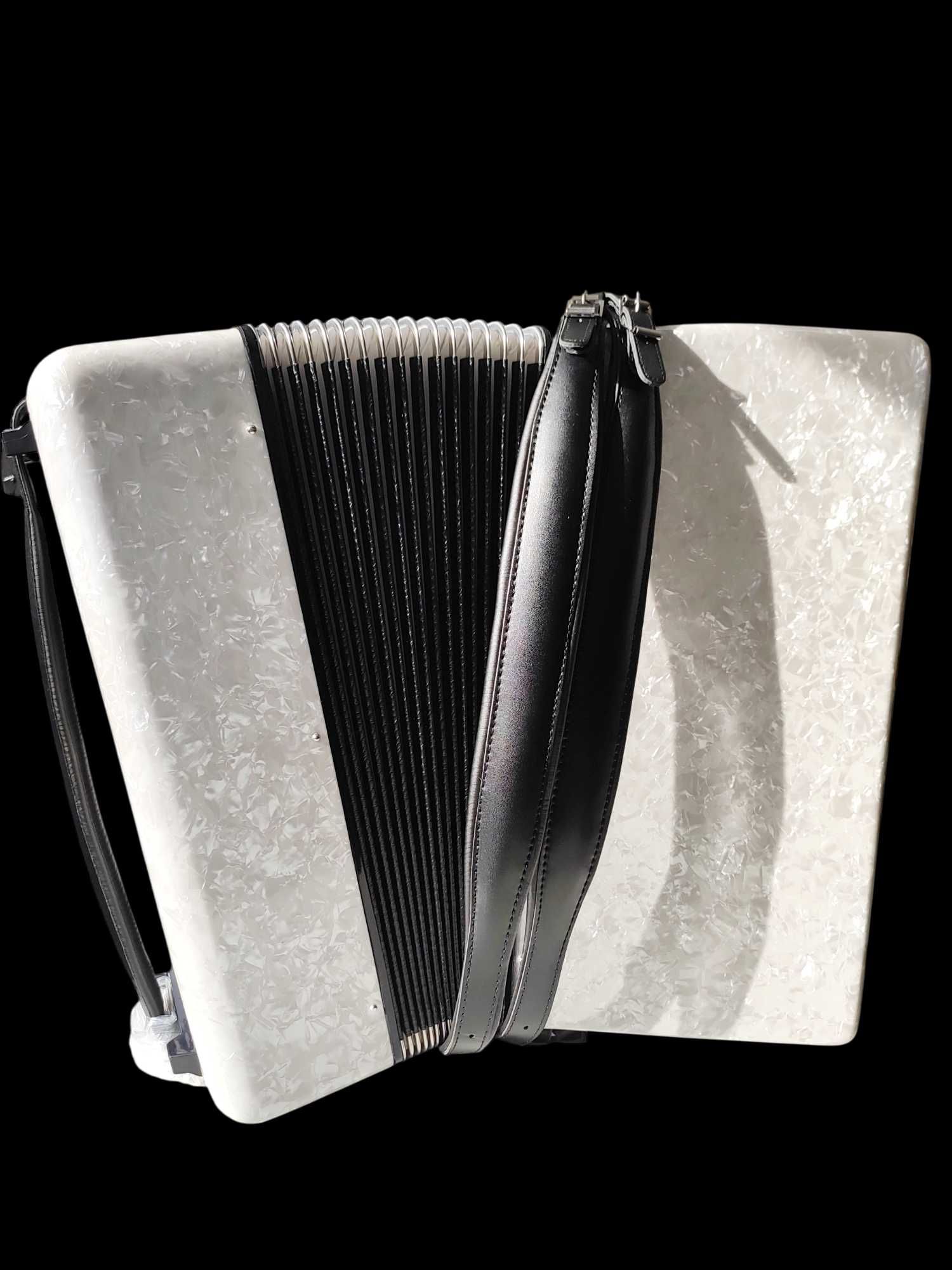 Acordeon Parrot 1310 96 basi alb