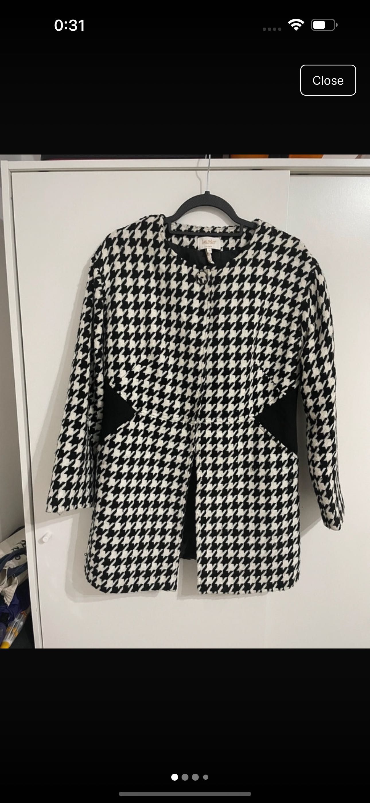 Палто houndstooth Laundry by Shelly Segal