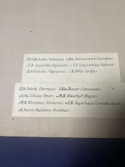 WWl-военна карта от Първата световна война - Сараево