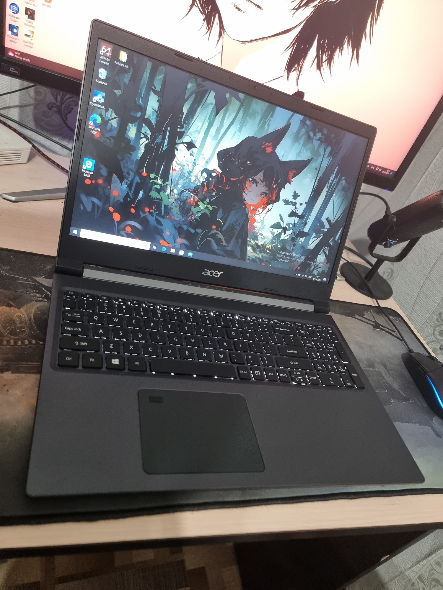 Игровой ноутбук Acer aspire 7