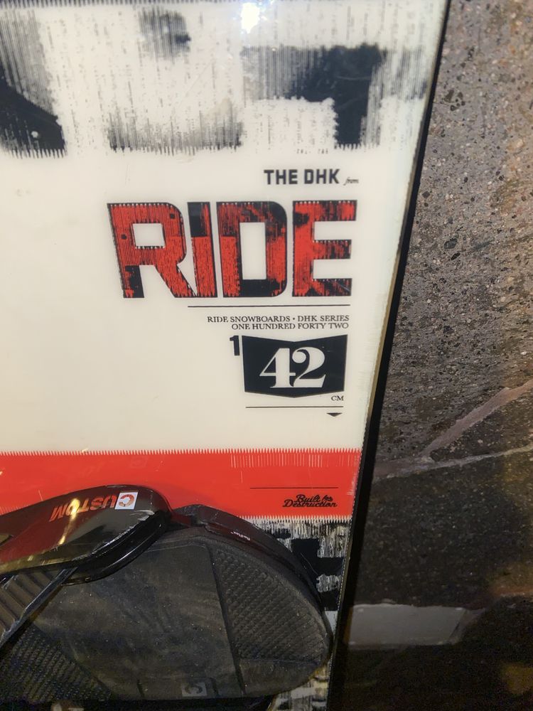 Сноуборд Ride DHK Snowboard 142cm + крепления burton custom