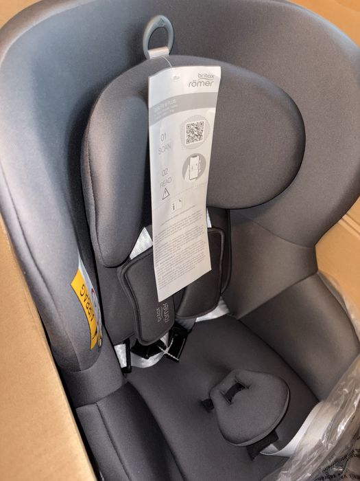 Scaun auto Britax Dualfix M Plus i-size, 61-105 cm, Midnight Grey