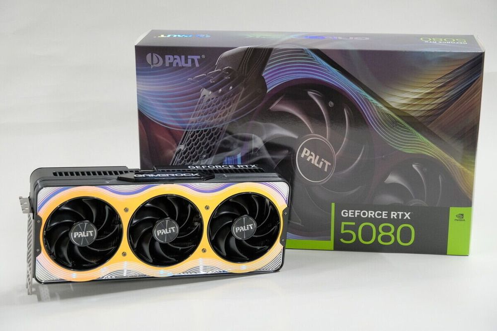 Продам видеокарту RTX 5080 Palit Gamerock, 16 gb, GDDR7