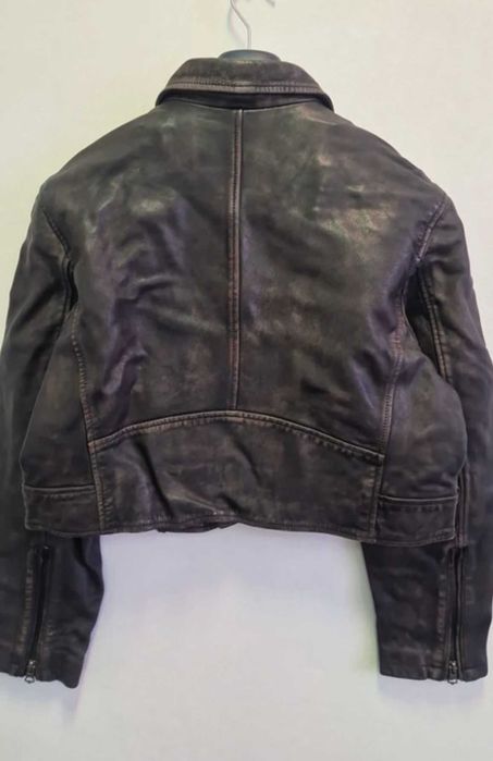 Geacă din piele naturală, Superdry, mărimea M - nouă cu etichetă