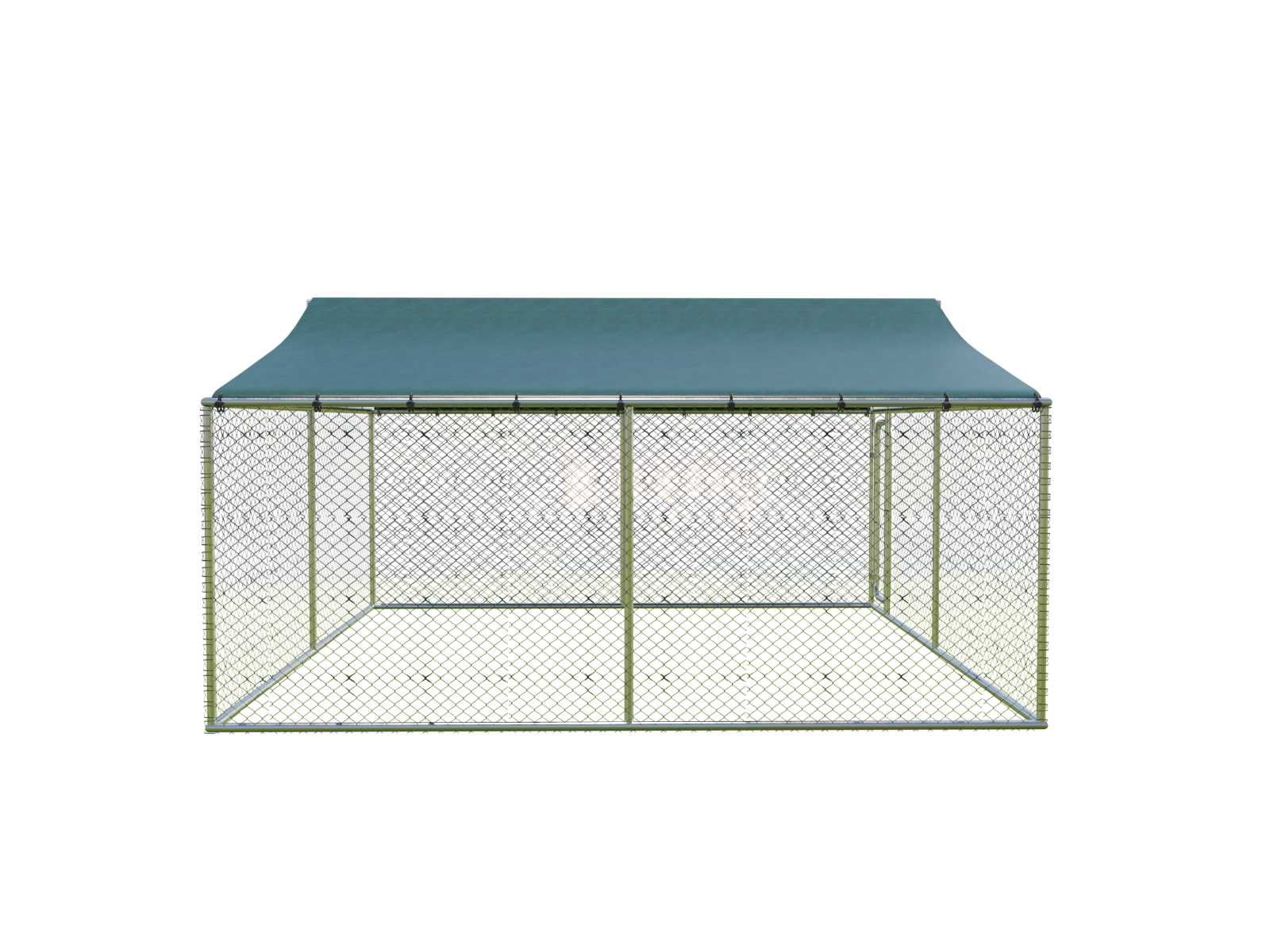 Țarc / Cusca / Padoc pentru câini, 3x3m, acoperiș  PVC 500g/m² iv