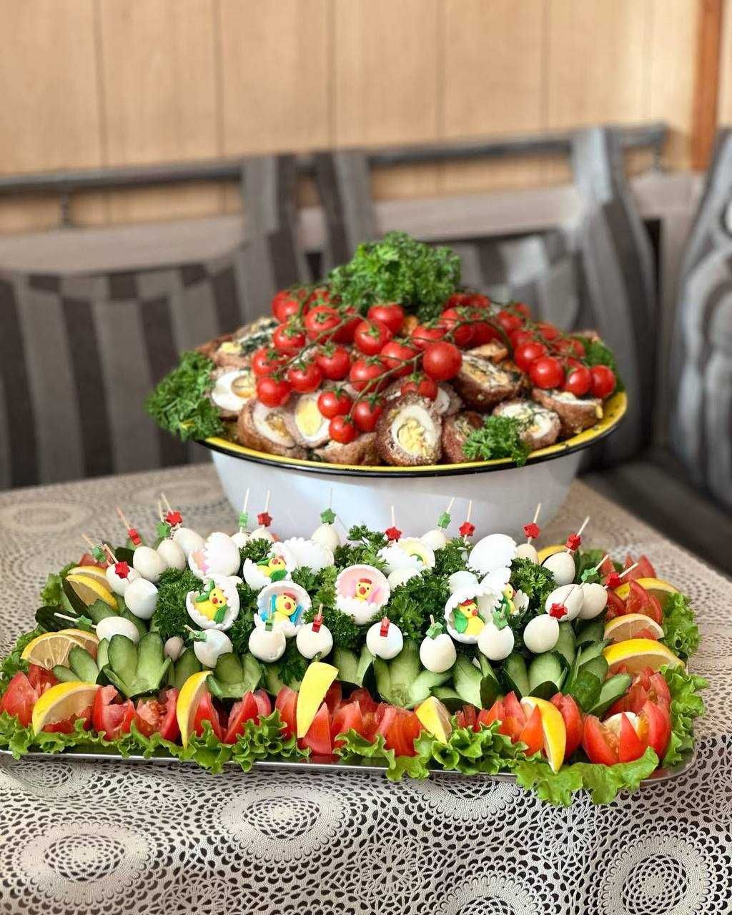 Qovurdoq Shashlik Yufqa Assorti Kievskiy Kotlet Shirinlik va Assorti